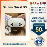 Meta Quest 3S 8Go RAM + 128Go Stockage 773 PPI Haute Fidélité Pleine Couleur Passthrough Écran 120Hz 4324mAh 2,5 heures Batterie