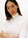 Tommy Hilfiger Dames Lange Mouwen Shirt 3XL/R Viscose/Elastaan Wit