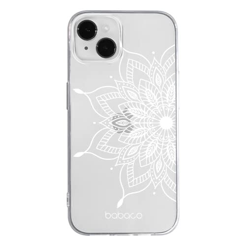 BABACO ERT GROUP mobiel telefoonhoesje voor Apple Iphone 14 PLUS origineel en officieel erkend Babaco patroon Mandalas 004 optimaal aangepast aan de vorm van de mobiele telefoon, gedeeltelijk bedrukt