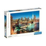 Clementoni Puzzel 6000 stukjes, Brooklyn Bridge Lights, hoge kwaliteit, Made in Italy, 36534