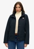 Superdry - Shelljas zonder capuchon - Dames - Polyester - Maat 8 - Eclipse Navy