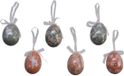 Decoris Paaseieren - 6 stuks - Salie groen - Foam - 6 cm