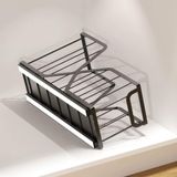 StarTech Icecat Uittrekbare schuiflade - Set van 2 smalle opbergplanken - 14 cm - Twee niveaus - Koolstofstaal - Geluidsarme dempers - Montage zonder spijkers