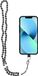 Pendentif perles compatible avec smartphone / longueur du câble 74cm (37cm en une seule boucle) / pour le cou - noir