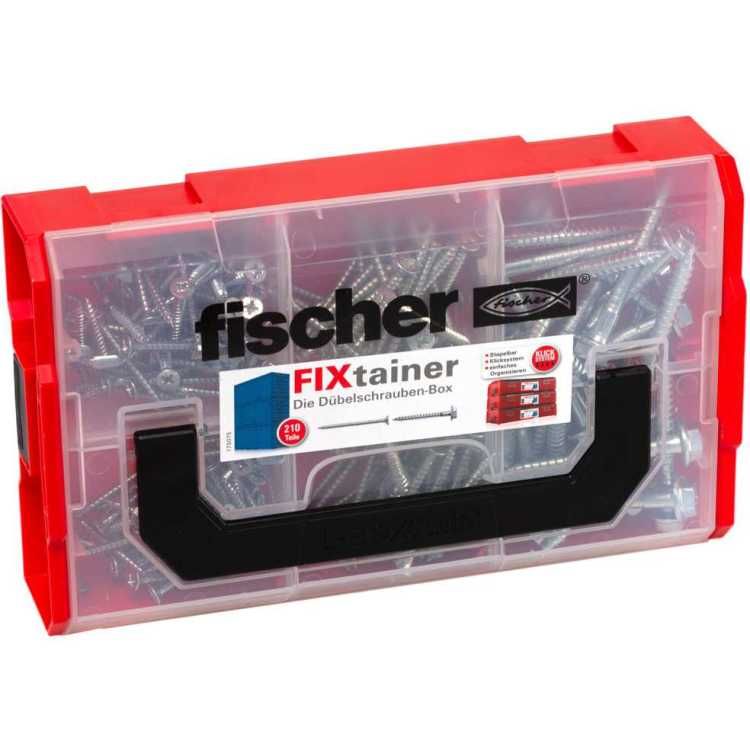 Fischer Fixtainer DUOPOWER plugschroef assortimentdoos - 210 schroeven