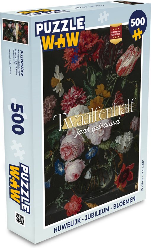 MuchoWow Puzzel Twaalfenhalf jaar getrouwd - Spreuken - Quotes - Jubileum - Liefde - Legpuzzel - Puzzel 500 stukjes