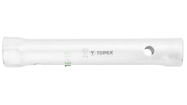 Topex Pijpsleutel 21x23mm 170mm Zeskant Aansluiting CrV Staal