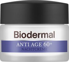 Biodermal Anti Age Nachtcrème 60+ - 50ml - Anti-Rimpel Nachtcrème met Niacinamide & Sheaboter