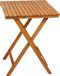 Spetebo Akazie table de balcon et de jardin - 72 x 55 cm - Table bistrot en bois, table pliante, table de bière