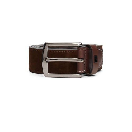 Tommy Hilfiger suède riem Denton Elevated bruin