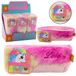 Lean Pluche Eenhoorn Pennenbakje Roze met Glitters - Kinderen
