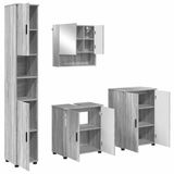 vidaXL Badkamermeubel Set 4-delig Grijs Sonoma Hout 61 x 35 x 64 cm