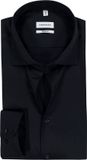 Seidensticker Chemise Coupe Regular - Popeline - Noir - Sans repassage - Tour de cou 39