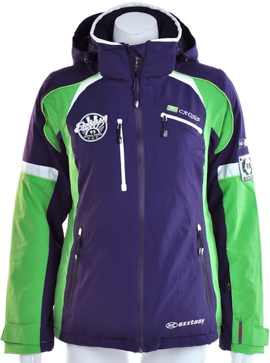 Exxtasy Brookside - Sportjas - Dames - Maat 36 - Paars;Groen;Wit