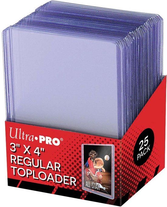 Ultra Pro Regular Toploader 3x4 - 25 stuks | Trading Card Sleeves