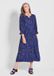 Goldner Jurk Soepelvallende viscose jurk met V-hals