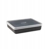 many_brands Asobu PRO Amuse Herbruikbare Voedselcontainer 2L met Deksel - Zwart Plastic
