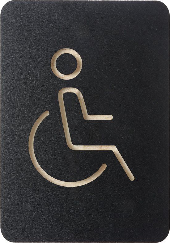 Europel Pictogrambord Rolstoel Zwart