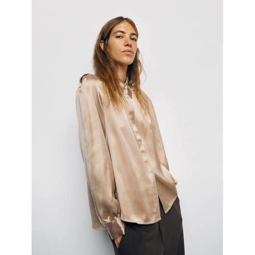 OBJECT blouse OBJSATEEN - Champagne - Women
