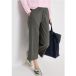 3/4 Pantalon taille haute à jambes larges coupe ample