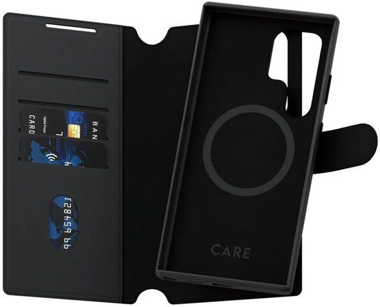 PanzerGlass CARE by PanzerGlass Tango 2 in 1 Wallet Case MagSafe geschikt voor Samsung Galaxy S24 Ultra - Black