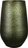Ter Steege Bloempot - Groen/Goud - D23/H36 cm - Keramiek