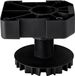 Sotech 40 stuks meubelpoot zwart, hoogte: 55 mm, verstelbaar, belastbaarheid: 500 kg per stelvoet