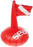 Seac Diving Markeerboei Large, met vlag, grootte 66cm X Ø 35 cm, 25 mt lijn