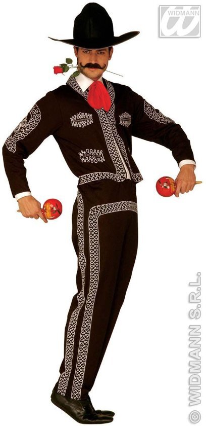 Widmann Spaans & Mexicaans Kostuum Mexicaanse Mariachi Man Small Carnaval kostuum Verkleedkleding