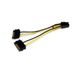 StarTech.com 15cm SATA naar 6-pins PCI Express Videokaart Voeding Verloopkabel