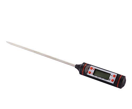 tempo di saldi TEMPO DI SALDI Digitale keukenthermometer, meetapparaat, met staaf en lcd-display, voor levensmiddelen en dranken, -50 °C + 300 °C