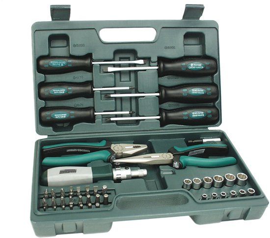 Brüder Mannesmann Gereedschapset 45 dlg in koffer