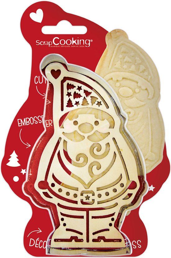 ScrapCooking Uitstekers en Reliëfstempels Kerstman set/2