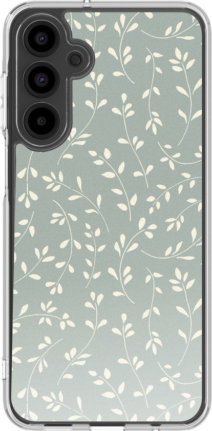 imoshion Hoesje - Geschikt voor Samsung Galaxy A16 (4G) / A16 (5G) - Design hoesje - Smoke Green Flowers