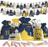 Famanu Ramadan Kalender 2025 - 30 stuks - Decoratie voor kinderen - Ramadan- en Eid-adventskalender