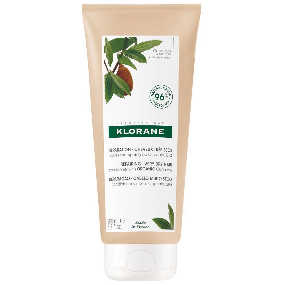Klorane Haar Fleur De Cupuacu Nutrion & Reparation Baume Apres-shampoo Conditioner Droog/beschadigd Haar 200ml
