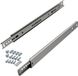 SOTECH 4 paar Gedeeltelijk uittrekbare ladegeleiders KT-15-H27-L374-NF-MS 374 mm standaarduitvoering, max. belasting 15 kg, ladeverlenging incl. schroefset