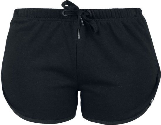R.E.D. by EMP R.E.D. Rock-Engineered Design zwarte shorts met labelpatch en metalen detail - Dames - M