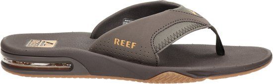 Ree, F. Slippers Heren FANNING - Brown/Gum met flesopener