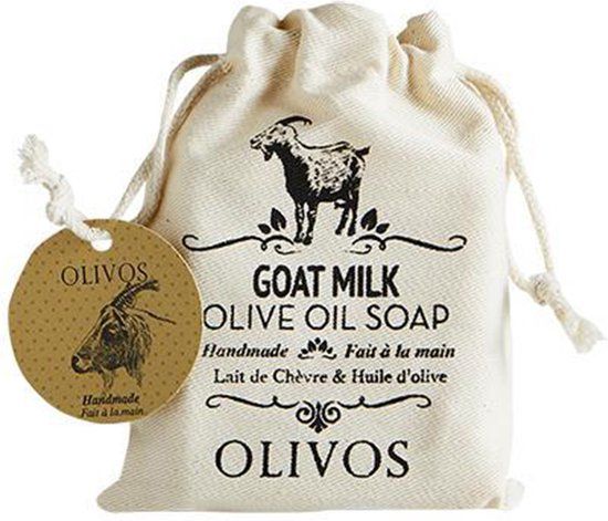 Olivos Zeep Geitenmelk Zeep - 150g - Parfumvrij - Anti-bacterieel - Hydraterend - Natuurlijke ingredienten