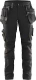Blåkläder Dames werkbroek met stretch 7115-1343 - Zwart - C38