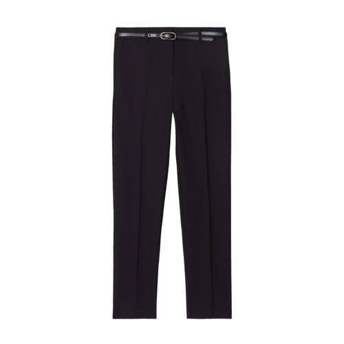 Cache Cache Cropped High Waist Tapered Fit Pants - Black