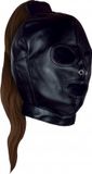 OUCH! Masque de bondage avec queue de cheval blonde noir taille unique