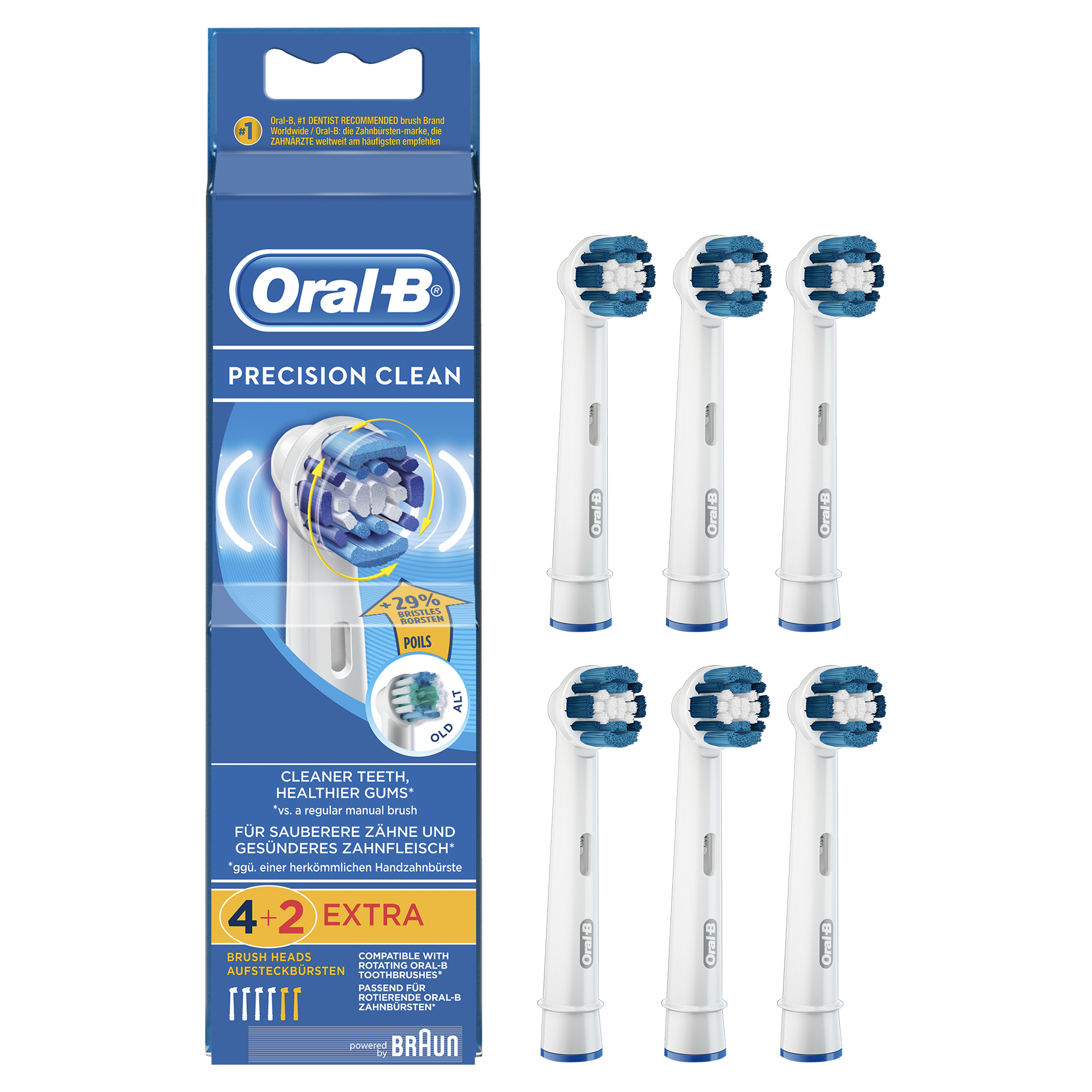 Oral-B Precision Clean 6 vervangende opzetborstels
