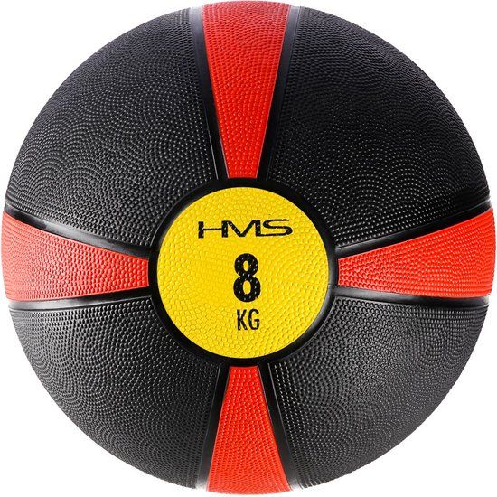 HMS NK08 Serie - Medicinale Bal - 8 kg - Zwart-Rood