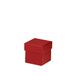 Rössler Geschenkdoos met deksel 65x65x65 mm Rood