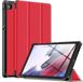 Ntech Étui Samsung Galaxy Tab S6 Lite - Rouge - Smart Cover