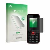 upscreen - privacy screenprotector voor Karbonn K19 Rock - Folie Beschermfolie Blauwlichtfilter