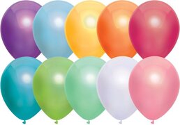 Haza original Ballonnen Metallic 10 Stuks Multicolor