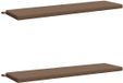 vidaXL Coussins de banc SOEST 2 pièces 100% Polyester Taupe 140 x 40 x 5 cm